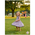 Confetti Print Sleeveless Twirl Cotton Dress