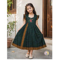 Bottle green handloom narayanpet cotton