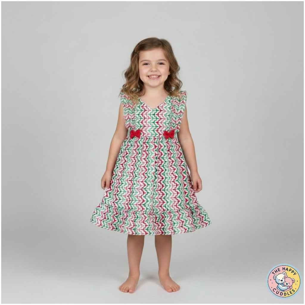 Candy Chevron Bow Dress