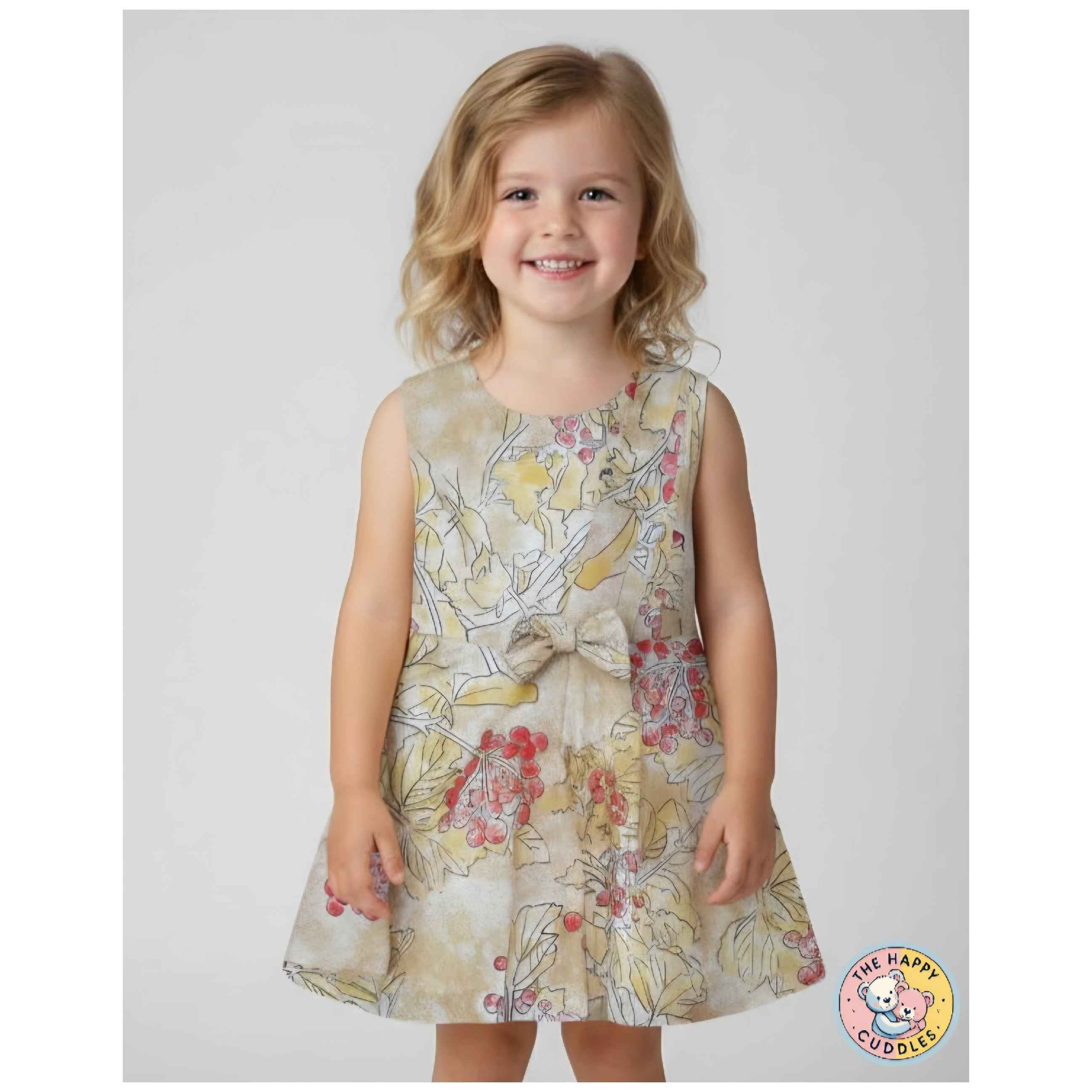 Everyday Floral Cotton A-Line Dress