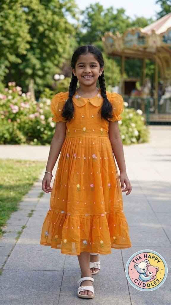 GIRLS PARTY WEAR - YELLOW