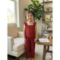 Maroon Meadow Co-Ord Set Girls