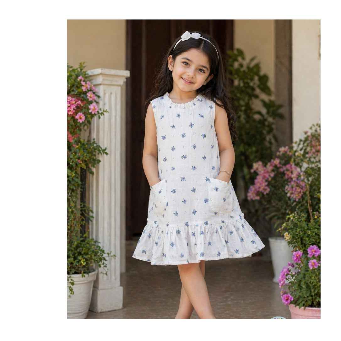 Sleeveless A-line frock