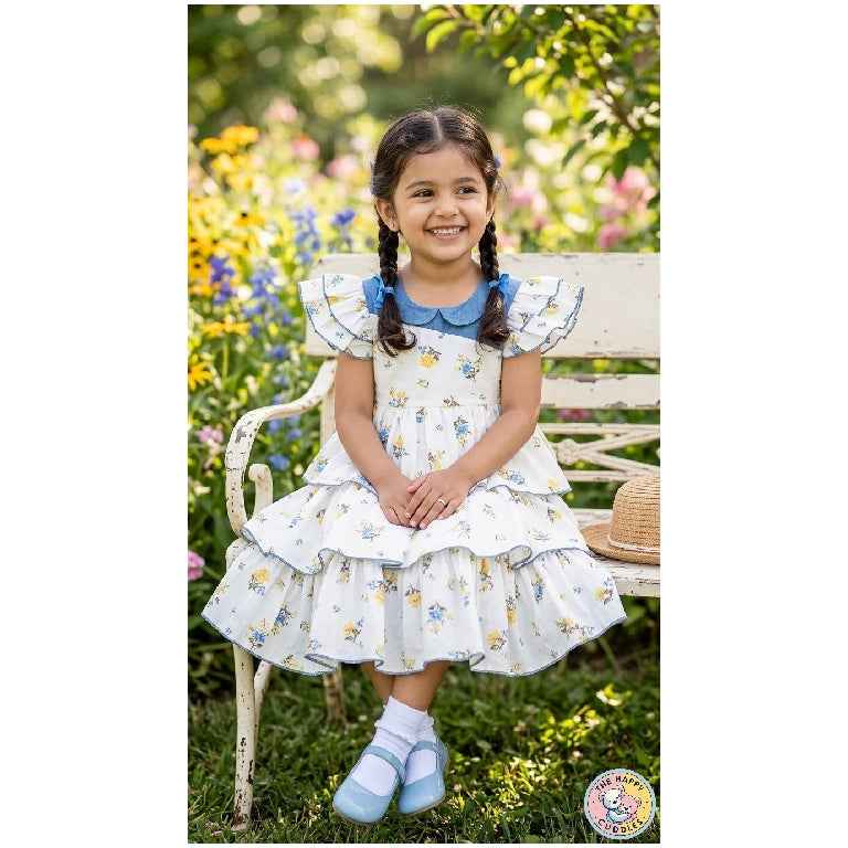 Premium Blue Bouquet Dress