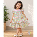 Summer Sorbet Ruffle Dress Double Muslin