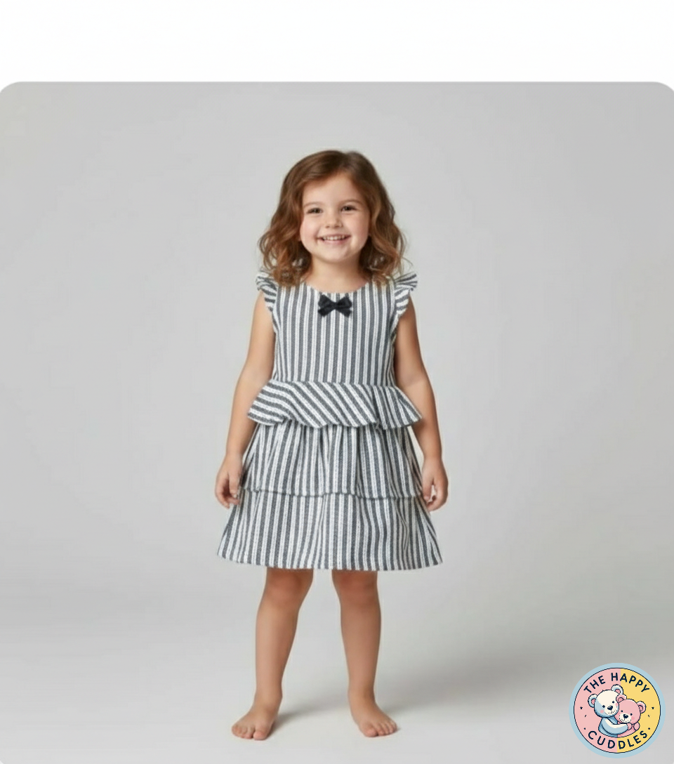Monochrome Meadow Frock