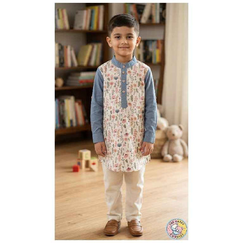 Boys Wildflower Print Shirt