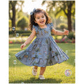 Girls Ash Jungle Themed Frock!