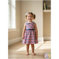 Pink and Blue Peter Pan frock