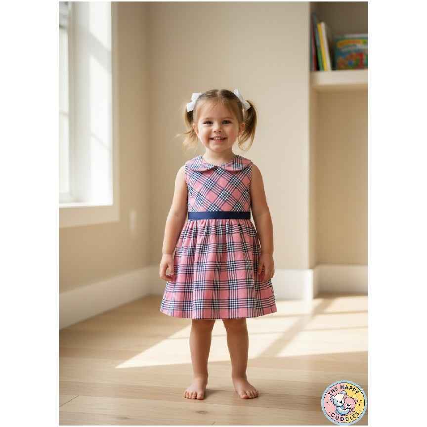 Pink and Blue Peter Pan frock