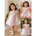 Light Pink Floral Hakoba Frock