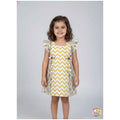 Geometric yellow and white