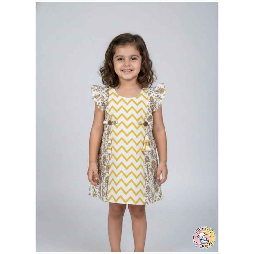 Geometric yellow and white