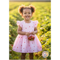 Pink Strawberry Print Dress