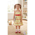 Classic Pastel Green Crimson Hearts Frock