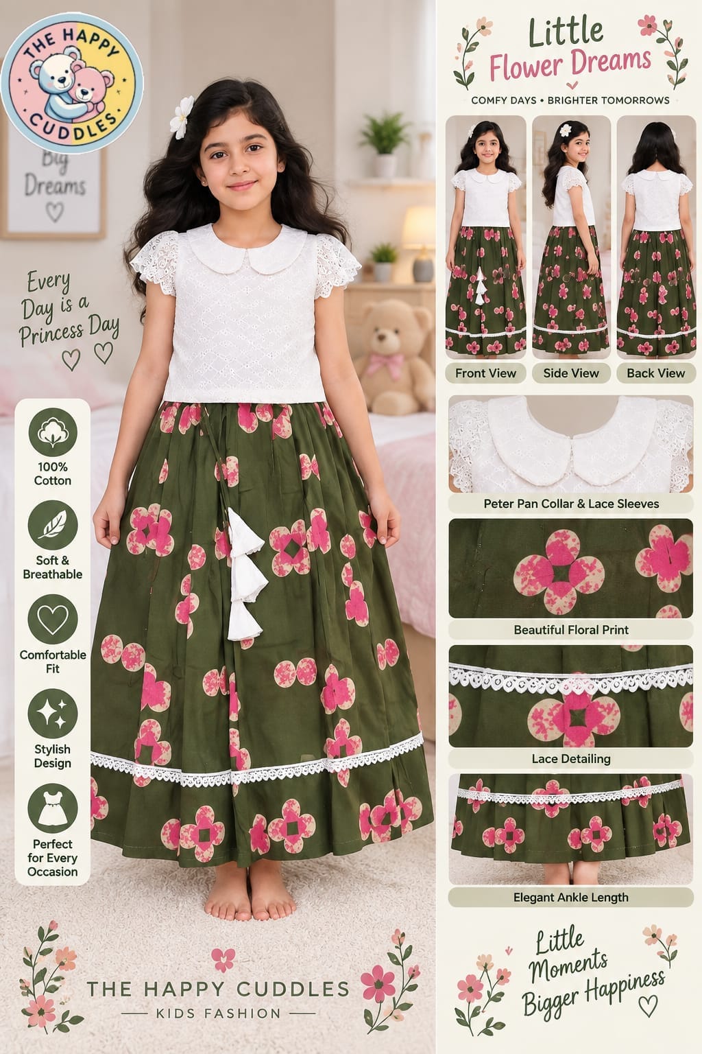 Green skirt girls