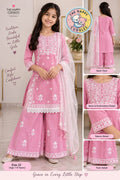 Girls Pink and white 2 pc set - B5GNW