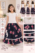 Two-piece coordinated skirt set (top and skirt)