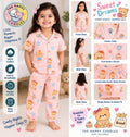 Pink teddy bears knit wear