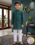 Leaf Green kurtha set