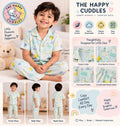 Green kids cotton shirt and bottom set