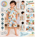 Beach kids shirt and short set cotton