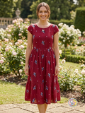 Women’s Premium Mulchanderi Maroon Frock