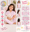 Girls pink shirt and pant set cotton